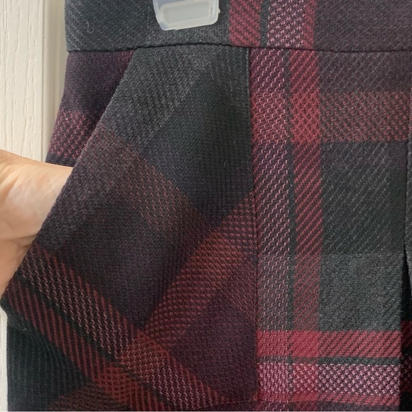 Le Chateau Clueless Mini Skirt Black Purple Plaid Y2K Academia Women’s Small - Picture 4 of 11